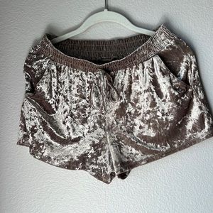 Velour Track Shorts size S